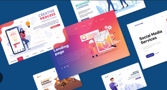 Landing page layout optimized for conversions